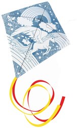 Pomaluj swój jednolinowy latawiec Unicornkrajobraz jednorożca  Günther Flugspiele 1244