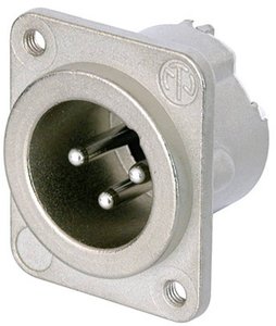 Złącze męskie XLR montażowe Neutrik NC3MD-LX-M3, 3-pin, 1 szt.