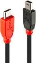 Kabel USB LINDY LINDY USB 2.0 Kabel Micro-B/Mini-B 2m, USB 2.0, Złącze męskie USB Micro-B, Złącze męskie USB Mini-B, 2.00 m