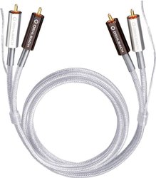 Kabel audio, Cinch Oehlbach 2600, [2x złącze męskie RCA/cinch - 2x złącze męskie RCA/cinch], 0.50 m, przeźroczysty
