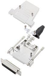 Zestaw listew żeńskich D-Sub encitech DTSL25-T-JSRG+DBS-K 6355-0040-13, rzędy: 2, styki: 25, 180 °, 1 zest.