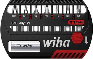 Zestaw bitów Wiha BitBuddy® Ty-Bit 29 mm Phillips, Pozidriv, TORX® 8-częściowy 1/4'' (42137) Bity Wiha  42137 1 szt. krzyżakowy Phillips, krzyżakowy Pozidriv, TORX Plus
