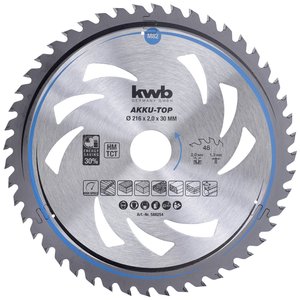 Tarcza tnąca z węglików spiekanych kwb  216 x 30 x 1.3 mm 1 szt.