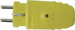 Wtyczka gumowa uziemiająca, 171, 230 V/AC, 16 A, IP20, żółta.