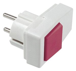 Bachmann 911.273 czerwony - biały elektryczny wtyczka Wtyczka z uziemieniem Bachmann 911.273, IP20