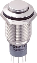 Przycisk wandaloodporny chwilowy TRU COMPONENTS LAS2GQH-22/N/P, 2 x wł/(wł), 1 szt.