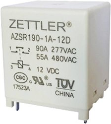 Przekaźnik drukowany Zettler Electronics AZSR190-1A-24DL, monostabilny, 1 cewka, 90, 1 szt.