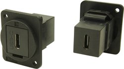 Adapter XLR gniazdo USB C na gniazdo USB C. Złącze męskie USB Cliff CP30201X, 1 szt.