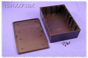Obudowa uniwersalna Hammond Electronics, ABS, czarny, (D x S x W) 121 x 94 x 34 mm, 1 szt.