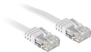 Kabel LAN LINDY 47505, 1 szt., RJ45, CAT 6, U/UTP, 10.00 m, biały