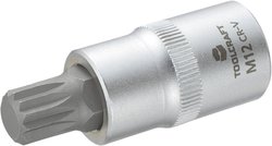 Nasadka trzpieniowa 12 mm TOOLCRAFT  816091 Wielowypust (XZN) 1 szt.