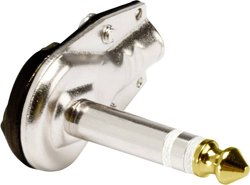 Złącze męskie jack 6,35 mm Hicon HI-J63SA05, posrebrzany, złącze męskie kątowe, 1 szt.