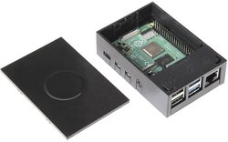 Czarna obudowa Raspberry Pi® 4B z funkcją mutliego Obudowa SBC  4B MFG Black czarny