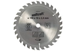 Tarcza tnąca z węglików spiekanych Wolfcraft  140 x 12.75 mm 1 szt.
