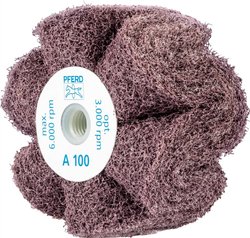 PFERD 44642201 Ściernica włókninowa POLINOX PNG Ø 100 x 50 mm gwint M14 A 100 do dokładnego szlifowania i wykańczania 100 mm 5 szt.