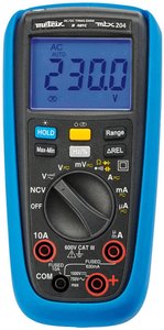 Cyfrowy miernik uniwersalny TRMS AC+DC do 6000 cyfr Multimetr Metrix MTX 204 CAT III 600 V