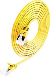 Kabel LAN Wirewin 9120042366870, 1 szt., RJ45, CAT 6a, S/STP, 0.50 m, żółty