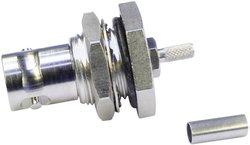 Złącze BNC Telegärtner J01001C0028 J01001C0028 złącze żeńskie do wbudowania 50 Ω 1 szt.