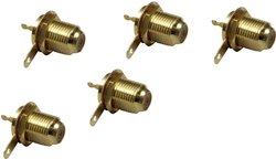 Gniazdo chinch do zabudowy, pozłacane BKL Electronic 0403551    5 szt.