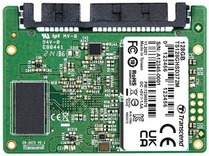 Dysk wewnętrzny SSD Half-Slim  128 GB Transcend HSD372M SATA III Przemysłowy