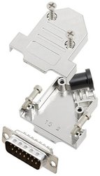 Zestaw listew męskich D-Sub TRU COMPONENTS TCD45NT15MDMPK 7709076, rzędy: 2, styki: 15, 45 °, 1 szt.