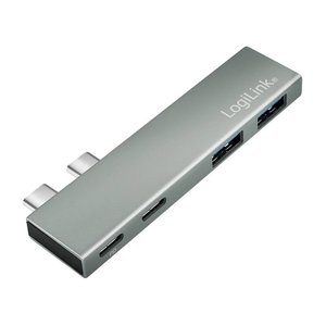 Stacja dokująca USB-C® LogiLink Stacja dokująca USB-C® UA0399 Odpowiedni dla marki: Apple  zasilanie USB-C®