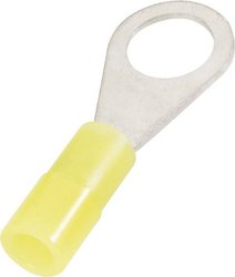 Końcówka oczkowa  Maksymalne pole powierzchni przekroju=6 mm² Ø otworu=8.4 mm Izolowane częściowo żółty Cimco 180056 1 szt.
