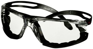 Okulary ochronne 3M™ SecureFit™ 500, czarne zauszniki, piankowa oprawka, powłoka zapobiegająca parowaniu i zarysowaniu Scotchgard™ (K&N)  3M SecureFit SF501SGAF-BLK-FM Okulary ochronne z zabezpieczeniem przeciw zaparowaniu czarny