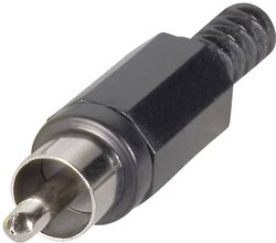 Złącze męskie RCA/Cinch 072138/T BKL Electronic 072138/T złącze męskie proste Ilość styków: 2  czerwony 1 szt.