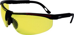 protectionworld  2012008 Okulary ochronne z ochroną UV czarny, czerwony EN 166-1 DIN 166-1