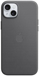Apple Finewoven Case Futerał backcase Apple iPhone 15 czarny Ładowarka indukcyjna, Odporny na wstrząsy