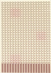 Płytka eksperymentalna  epoksyd (D x S) 80 mm x 50 mm 35 µm Wymiary siatki 2.54 mm Rademacher WR-Typ 907-1 1 szt.