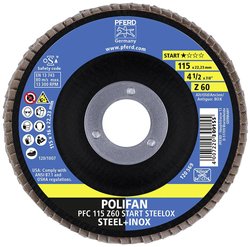 Tarcza lamelkowa PFERD PFC 115 Z 60 START STEELOX 69300937 Średnica 115 mm 10 szt.