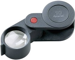 Lupa składana Eschenbach  118210  Współczynnik powiększenia: 10 x Rozmiar soczewki: (Ø) 23 mm czarny