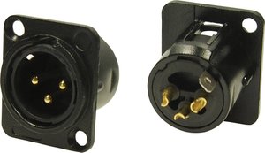 Złącze męskie XLR Cliff FC61905 FC61905, złącze męskie do wbudowania, 1 szt.