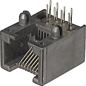 złącze żeńskie do wbudowania poziomego RJ10 ASSMANN WSW A-20040/LP Ilość styków: 4P4C 1 szt.