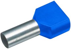 Końcówka kablowa Cimco Werkzeugfabrik 182446 .niebies. 2X2,5-13 100  szt.