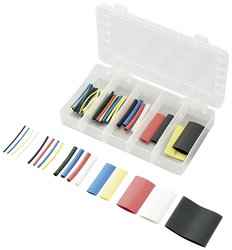 Zestaw rurek termokurczliwych TRU COMPONENTS SUHT119-04C 1566617, 2:1, 119 Teile