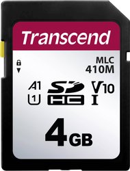 Karta pamięci SD Transcend TS4GSDC410M, 4 GB, Class 10 UHS-I, 95 MB/s / 20 MB/s