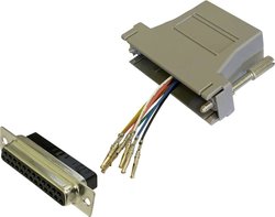 Adapter BKL Electronic 10121130 złącze żeńskie D-SUB 25-pin - złącze żeńskie RJ45