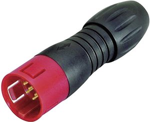 Miniaturowe złącze okrągłe kablowe męskie Binder 99-9105-50-03, 7 A, 3-Pin