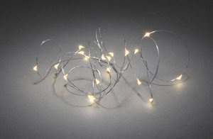 Łańcuch świetlny Micro LED, timer 6h, 20 bursztynowych diod Mikro łańcuchy świetlne Konstsmide 1460-890 bursztynowy
