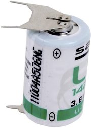 Bateria 1/2 AA Saft LS142503PF, 3.6 V, 1200 mAh, litowe, U-piny do lutowania, 1 szt.