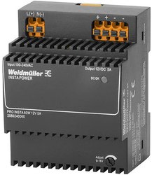 Zasilacz przełączający Weidmüller PRO INSTA 60W 12V 5A 2580240000 12 V/DC 5 A 60 W