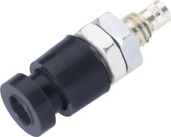 Gniazdo laboratoryjne Złącze żeńskie do wbudowania pionowego Średnica pinu: 2.4 mm czarny Schnepp EBU 2424 1 szt.