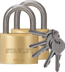 Kłódka STANLEY 81104 371 402 50 mm Samozatrzaskowa   z zamkiem kluczykowym