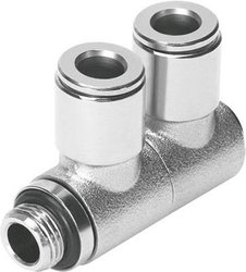 Rozdzielacz FESTO NPQM-LFK-G18-Q6-P10    Średnica rury: 6 mm   1 szt.