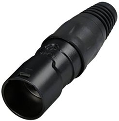 Stopień ochrony złącza kablowego IP65 dla gotowych kabli RJ45, czarna chromowana obudowa Złącze męskie RJ45 Rean AV RCEM-Z-001-1, RJ45, 1 szt.