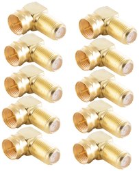 BASIC-S-10x Adapter kątowy SAT-F, wtyk F/gniazdo F, złocony Shiverpeaks BS15-301814    10 szt.