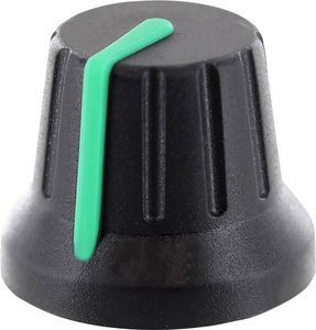 Pokrętło TRU COMPONENTS RK49009RT, z nakładką ze znacznikiem, (Ø x W) 18.8 mm x 15.24 mm, 1 szt.
